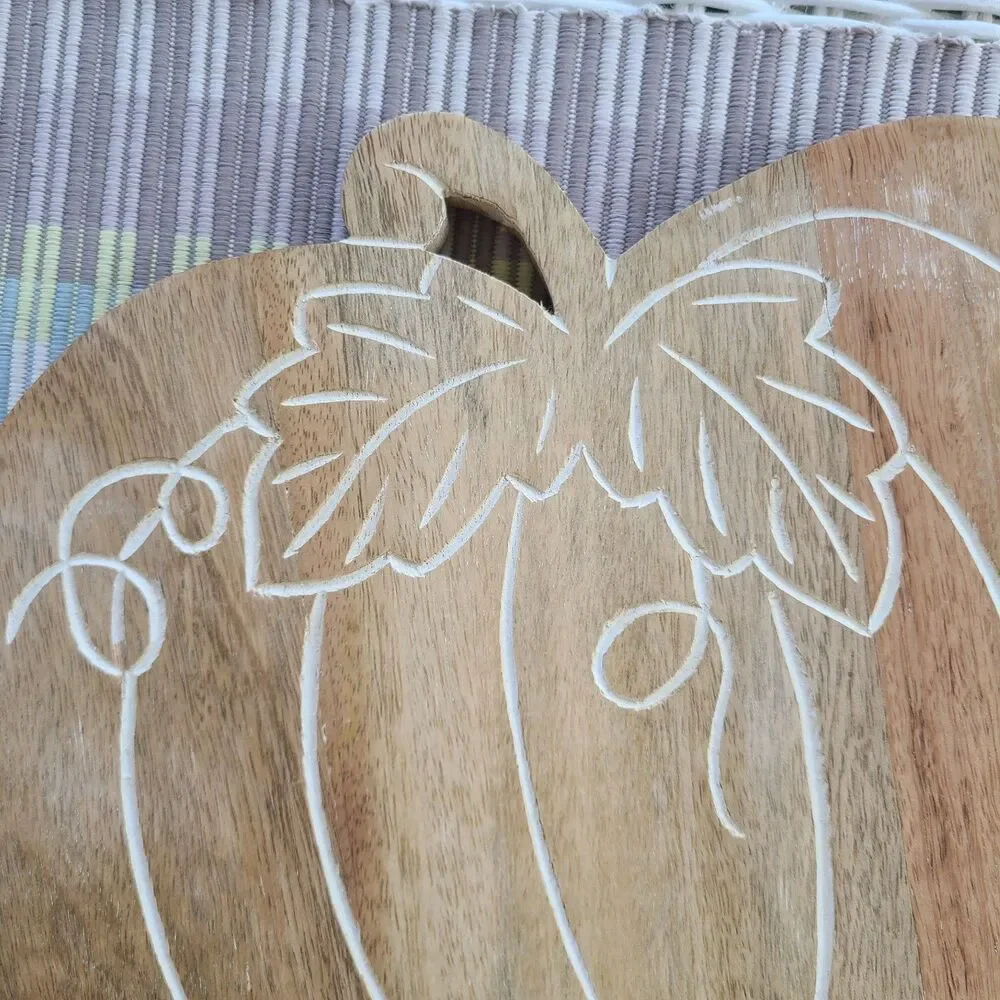Handmade Wooden Pumpkin Charcuterie Styling Tray Cutting Board Harvest Decor